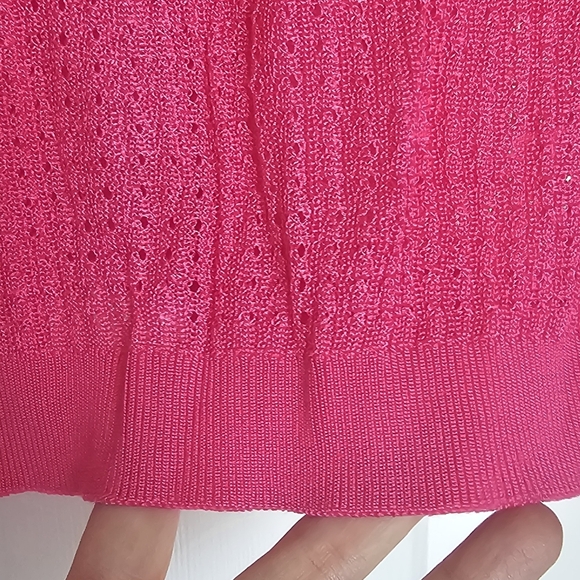 Free People H2O Crewneck Pullover Lightweight Sweater Hibiscus Highlight Size S - Picture 9 of 14